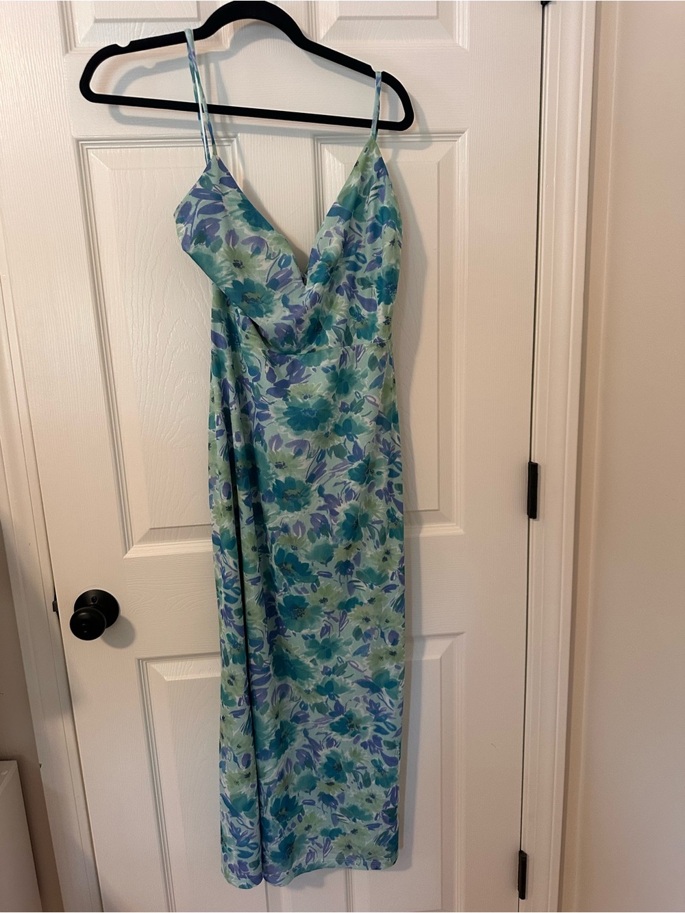 Floral Mesh Midi Dress